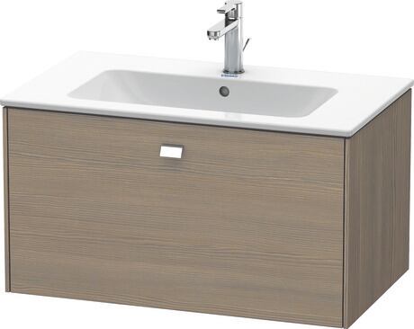 Vanity unit wall-mounted, BR400201035 Oak terra Matt, Decor, Handle Chrome