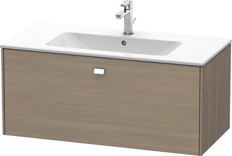 Vanity unit wall-mounted, BR400301035 Oak terra Matt, Decor, Handle Chrome