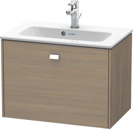 Vanity unit wall-mounted, BR401001035 Oak terra Matt, Decor, Handle Chrome