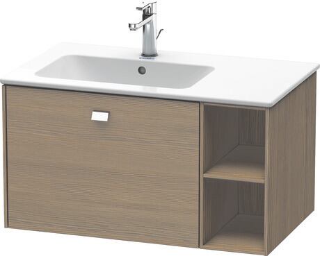 Vanity unit wall-mounted, BR401201035 Oak terra Matt, Decor, Handle Chrome