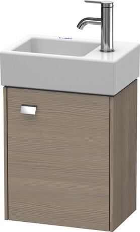 Vanity unit wall-mounted, BR4049R1035 Oak terra Matt, Decor, Handle Chrome