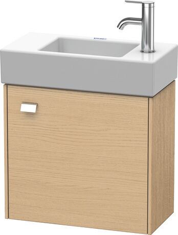 Vanity unit wall-mounted, BR4051R1030 Natural oak Matt, Decor, Handle Chrome