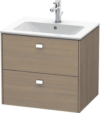 Vanity unit wall-mounted, BR410101035 Oak terra Matt, Decor, Handle Chrome