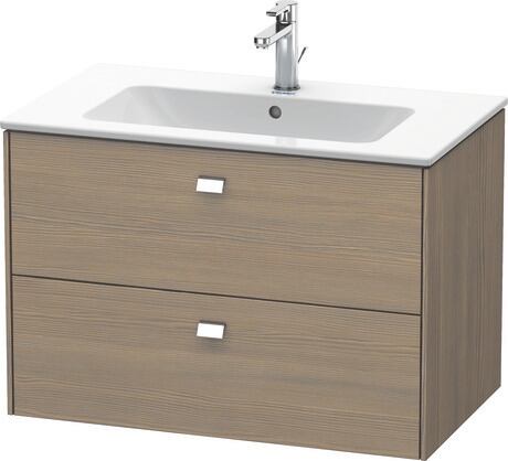 Vanity unit wall-mounted, BR410201035 Oak terra Matt, Decor, Handle Chrome