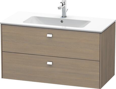 Vanity unit wall-mounted, BR410301035 Oak terra Matt, Decor, Handle Chrome