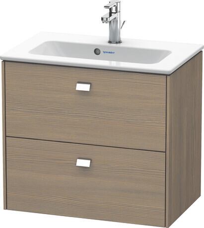 Vanity unit wall-mounted, BR411001035 Oak terra Matt, Decor, Handle Chrome