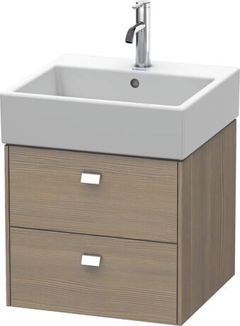 Vanity unit wall-mounted, BR415201035 Oak terra Matt, Decor, Handle Chrome