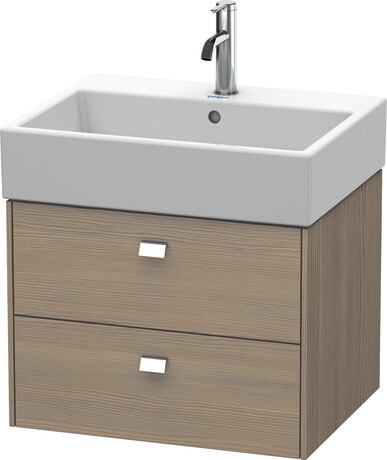 Vanity unit wall-mounted, BR415301035 Oak terra Matt, Decor, Handle Chrome