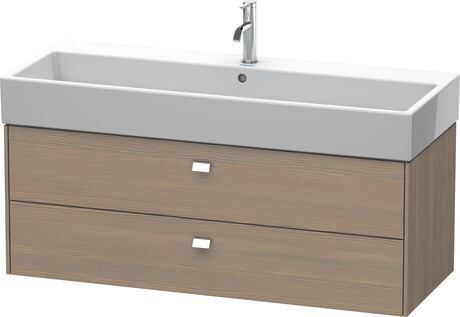 Vanity unit wall-mounted, BR415701035 Oak terra Matt, Decor, Handle Chrome