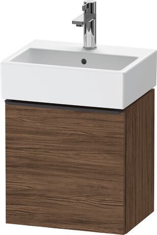 Vanity unit wall-mounted, DE4217LBD210000 Walnut dark Matt, Decor, Handle Diamond black