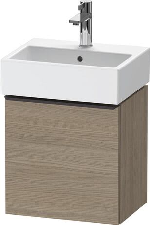 Vanity unit wall-mounted, DE4217LBD350000 Oak terra Matt, Decor, Handle Diamond black