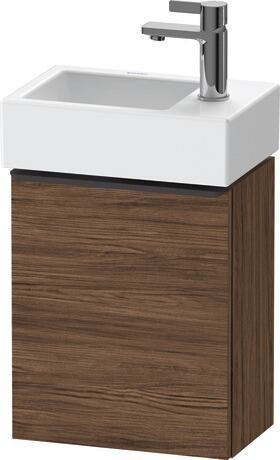 Vanity unit wall-mounted, DE4218LBD210000 Walnut dark Matt, Decor, Handle Diamond black