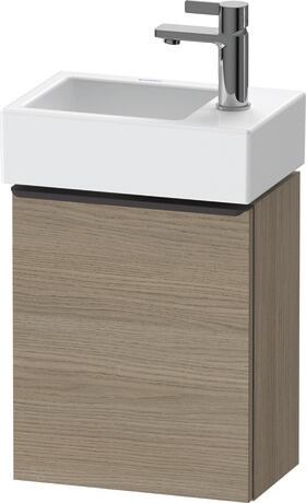 Vanity unit wall-mounted, DE4218LBD350000 Oak terra Matt, Decor, Handle Diamond black