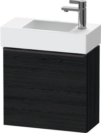 Vanity unit wall-mounted, DE4219RBD160000 Black oak Matt, Decor, Handle Diamond black