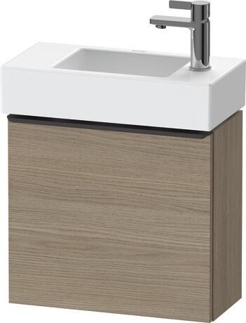 Vanity unit wall-mounted, DE4219RBD350000 Oak terra Matt, Decor, Handle Diamond black