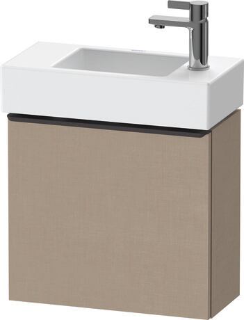 Vanity unit wall-mounted, DE4219LBD750000 Linen Matt, Decor, Handle Diamond black