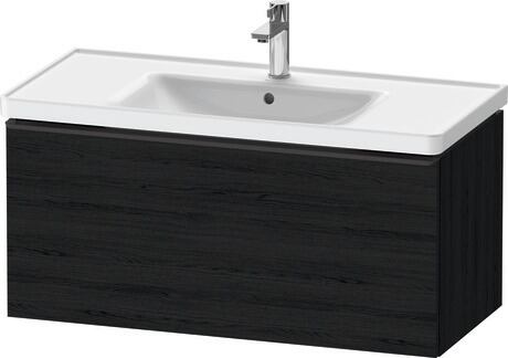 Vanity unit wall-mounted, DE42560BD160000 Black oak Matt, Decor, Handle Diamond black