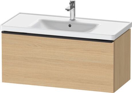 Vanity unit wall-mounted, DE42560BD300000 Natural oak Matt, Decor, Handle Diamond black