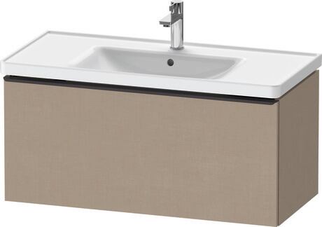 Vanity unit wall-mounted, DE42560BD750000 Linen Matt, Decor, Handle Diamond black