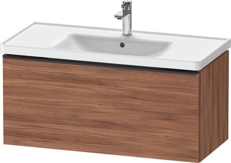 Vanity unit wall-mounted, DE42560BD790000 Walnut Matt, Decor, Handle Diamond black