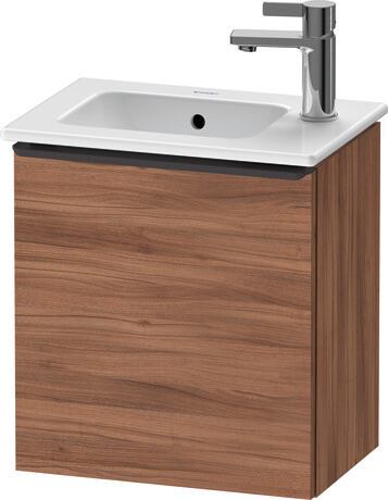 Vanity unit wall-mounted, DE4259LBD790000 Walnut Matt, Decor, Handle Diamond black