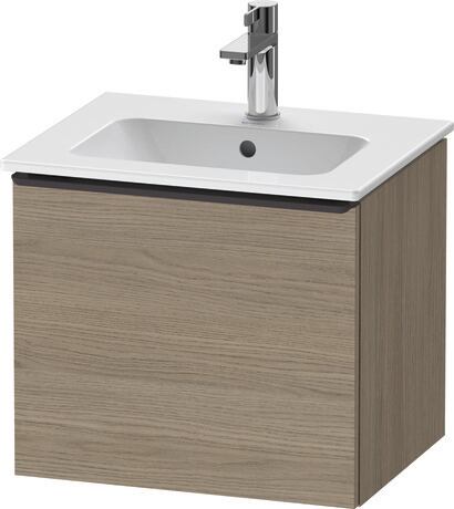 Vanity unit wall-mounted, DE42600BD350000 Oak terra Matt, Decor, Handle Diamond black