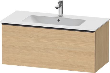 Vanity unit wall-mounted, DE42630BD300000 Natural oak Matt, Decor, Handle Diamond black