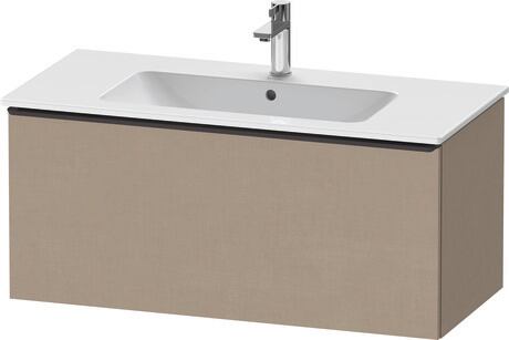 Vanity unit wall-mounted, DE42630BD750000 Linen Matt, Decor, Handle Diamond black