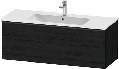 Vanity unit wall-mounted, DE42640BD160000 Black oak Matt, Decor, Handle Diamond black