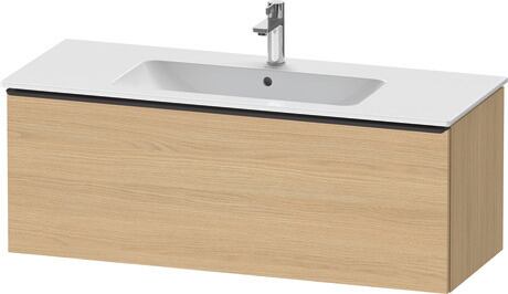 Vanity unit wall-mounted, DE42640BD300000 Natural oak Matt, Decor, Handle Diamond black