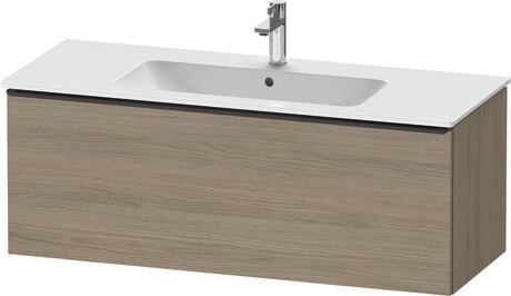 Vanity unit wall-mounted, DE42640BD350000 Oak terra Matt, Decor, Handle Diamond black