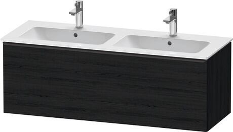 Vanity unit wall-mounted, DE42650BD160000 Black oak Matt, Decor, Handle Diamond black