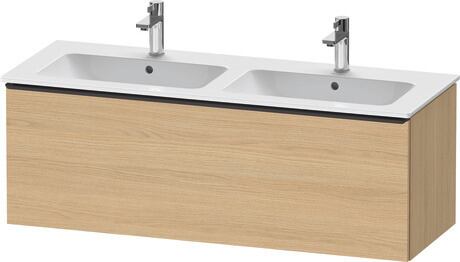 Vanity unit wall-mounted, DE42650BD300000 Natural oak Matt, Decor, Handle Diamond black