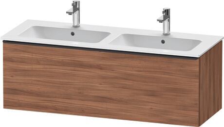 Vanity unit wall-mounted, DE42650BD790000 Walnut Matt, Decor, Handle Diamond black