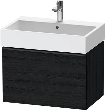 Vanity unit wall-mounted, DE42720BD160000 Black oak Matt, Decor, Handle Diamond black