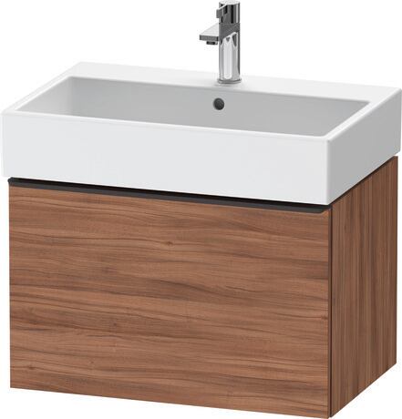 Vanity unit wall-mounted, DE42720BD790000 Walnut Matt, Decor, Handle Diamond black