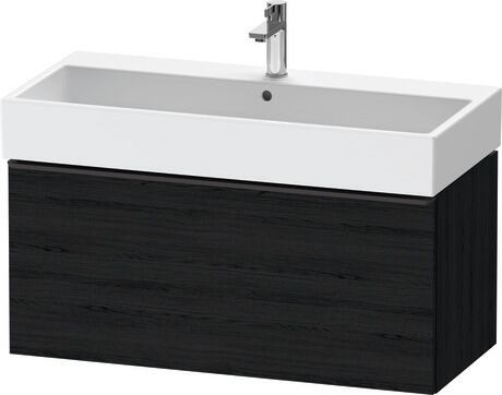 Vanity unit wall-mounted, DE42740BD160000 Black oak Matt, Decor, Handle Diamond black