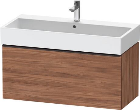 Vanity unit wall-mounted, DE42740BD790000 Walnut Matt, Decor, Handle Diamond black