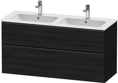 Vanity unit wall-mounted, DE43650BD160000 Black oak Matt, Decor, Handle Diamond black