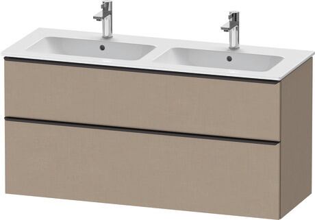 Vanity unit wall-mounted, DE43650BD750000 Linen Matt, Decor, Handle Diamond black