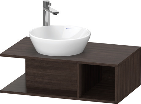 Mueble bajo lavabo para encimera, DE491805353 Castaño oscuro Mate Decoración
