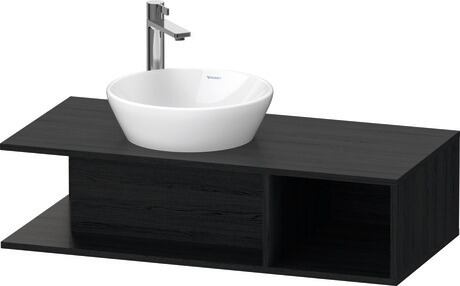 Console vanity unit wall-mounted, DE491901616 Black oak Matt, Decor