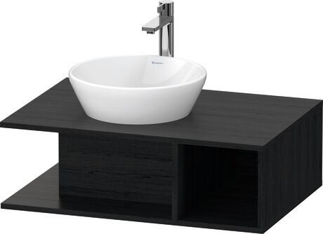 Console vanity unit wall-mounted, DE492801616 Black oak Matt, Decor