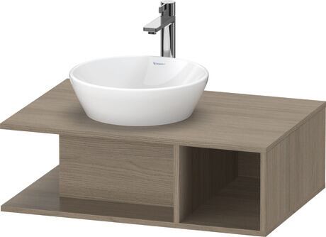 Console vanity unit wall-mounted, DE492803535 Oak terra Matt, Decor