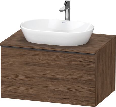 Console vanity unit wall-mounted, DE49470BD210000 Walnut dark Matt, Decor, Handle Diamond black