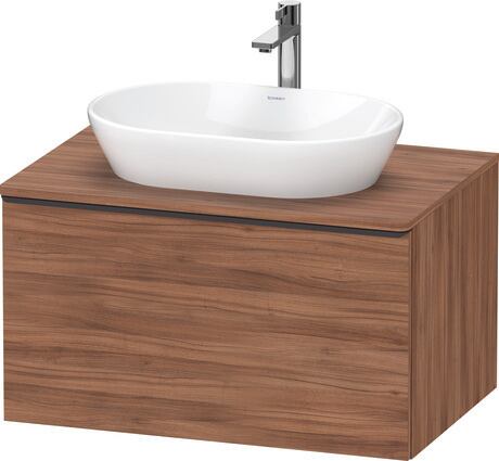 Console vanity unit wall-mounted, DE49470BD790000 Walnut Matt, Decor, Handle Diamond black