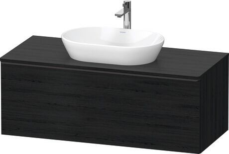 Console vanity unit wall-mounted, DE49490BD160000 Black oak Matt, Decor, Handle Diamond black