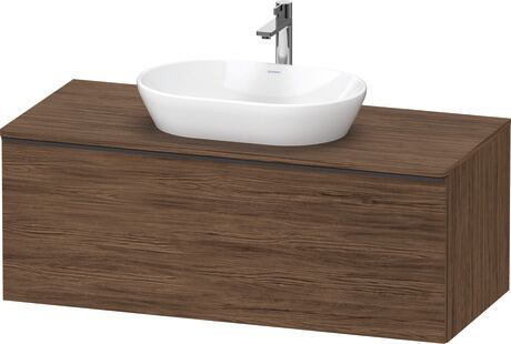 Console vanity unit wall-mounted, DE49490BD210000 Walnut dark Matt, Decor, Handle Diamond black