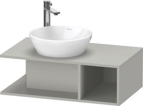 Console vanity unit wall-mounted, DE491800707 Concrete grey Matt, Decor