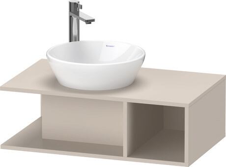 Console vanity unit wall-mounted, DE491809191 taupe Matt, Decor